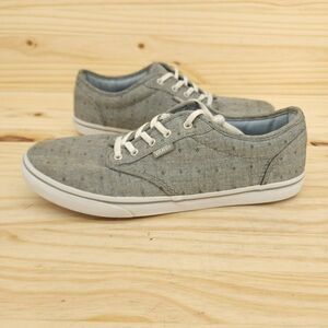Vans Authentic Women's Sneakers Sz 9 Gray Low Top Skate Shoes Lace Up